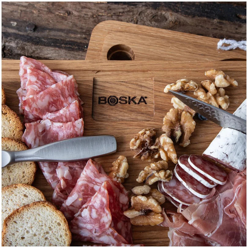 Monaco+ Set Professionale Formaggio con Tagliere e 9 Coltelli – Kit Completo per Degustazione 35,8 × 13 × 5,5 cm | BOSKA