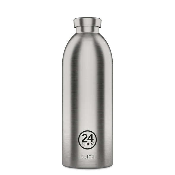 Borraccia Termica Clima Brushed Steel – Acciaio Inox, H24 Freddo – 24Bottles
