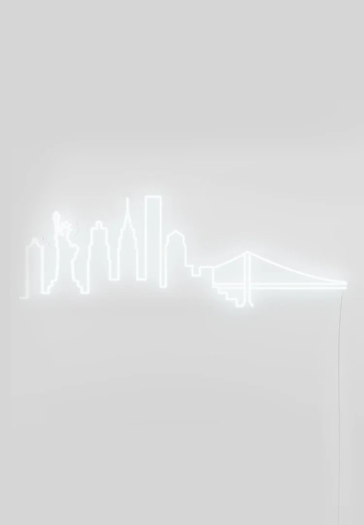 NYC Skyline Neon Sign – Insegna Luminosa a LED da Parete Ispirata a New York – CandyShock