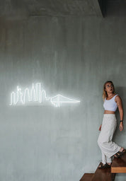 NYC Skyline Neon Sign – Insegna Luminosa a LED da Parete Ispirata a New York – CandyShock