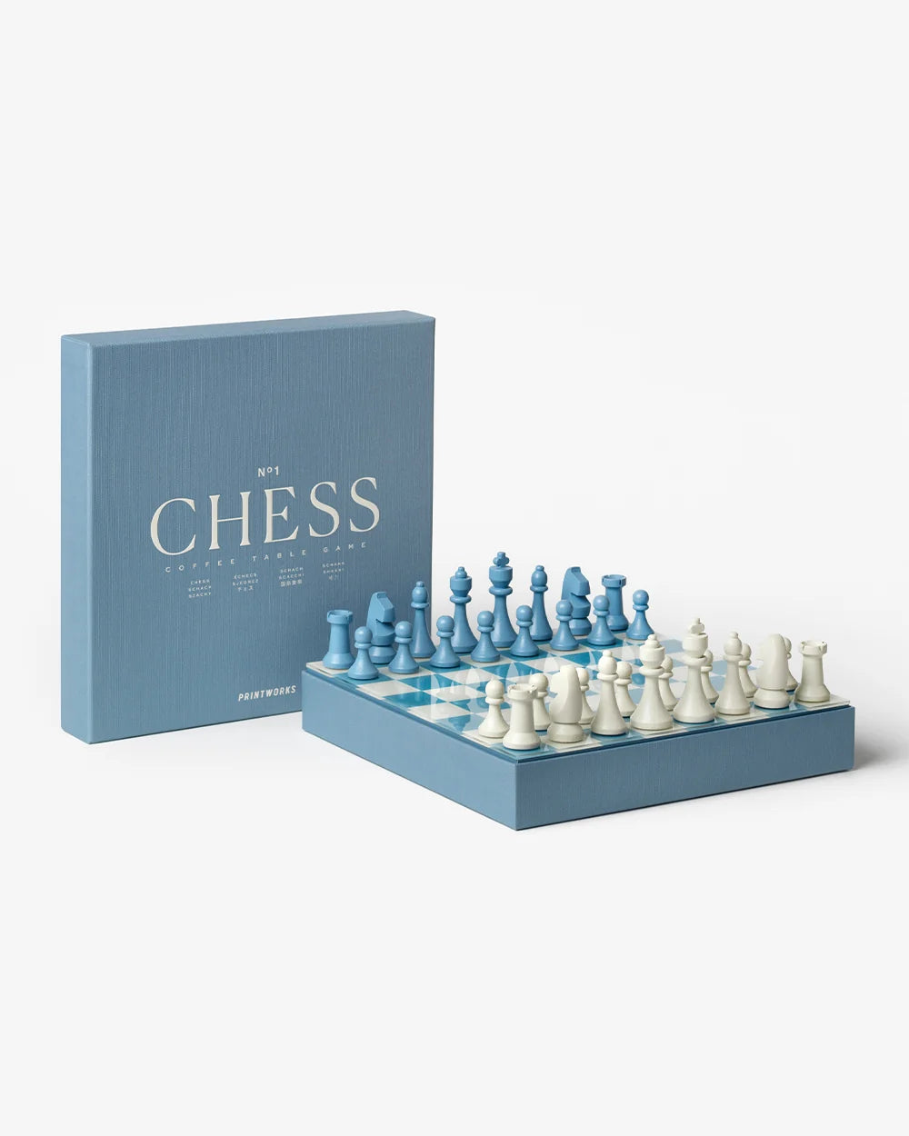 Scacchi Classic Dusty Blue – Gioco da Tavolo Decorativo | Printworks