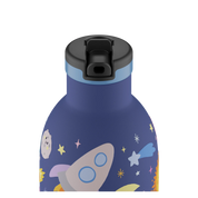 Borraccia Termica Bambini Space Friends 330 ml – Beccuccio, Antiscivolo – 24Bottles