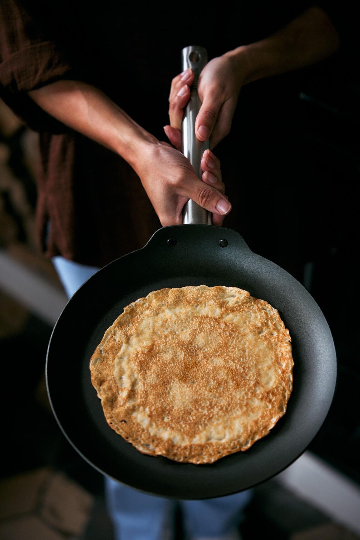 Padella Crêpe in Acciaio al Carbonio – Cottura Rapida | Skottsberg