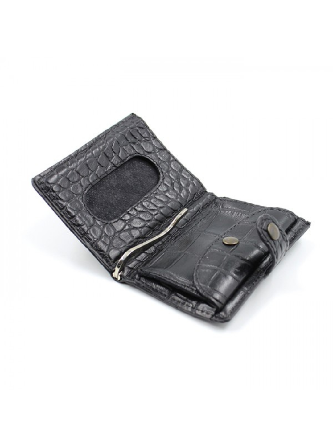 Croco Black iClutch + Coins – Portafoglio compatto & stile | Kjøre Project