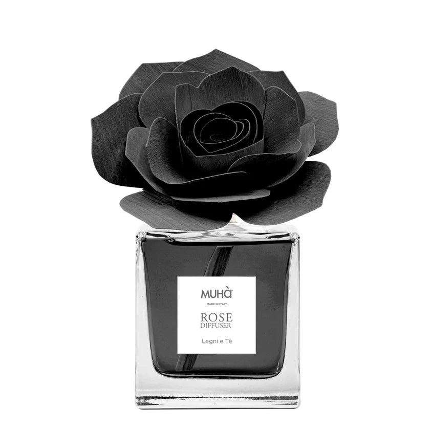Diffusore Ambiente Rosa "Legni e Tè" – Profumo Agrumato & Orientale – Muhà