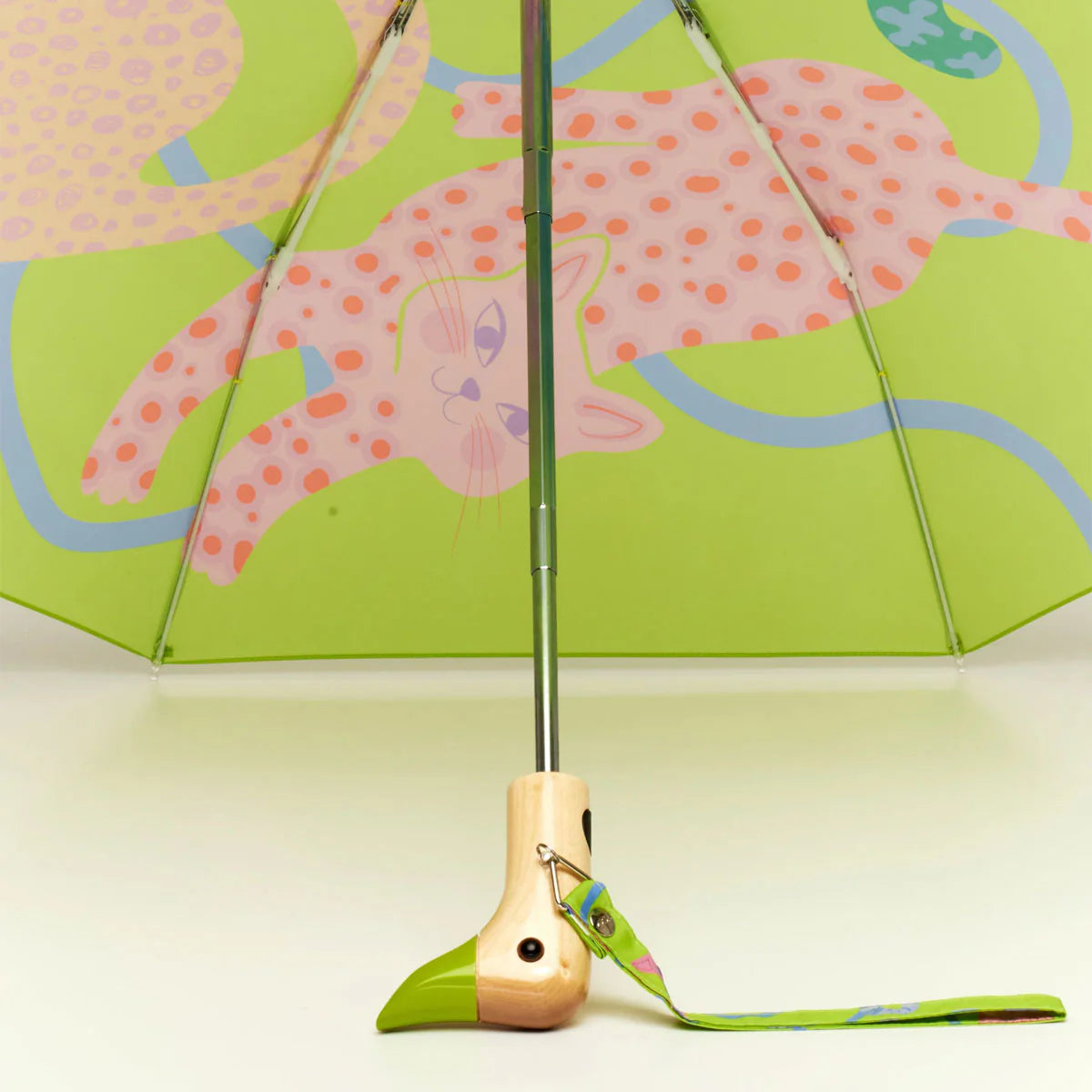 Lime Arty Cats – Ombrello sostenibile | Original Duckhead