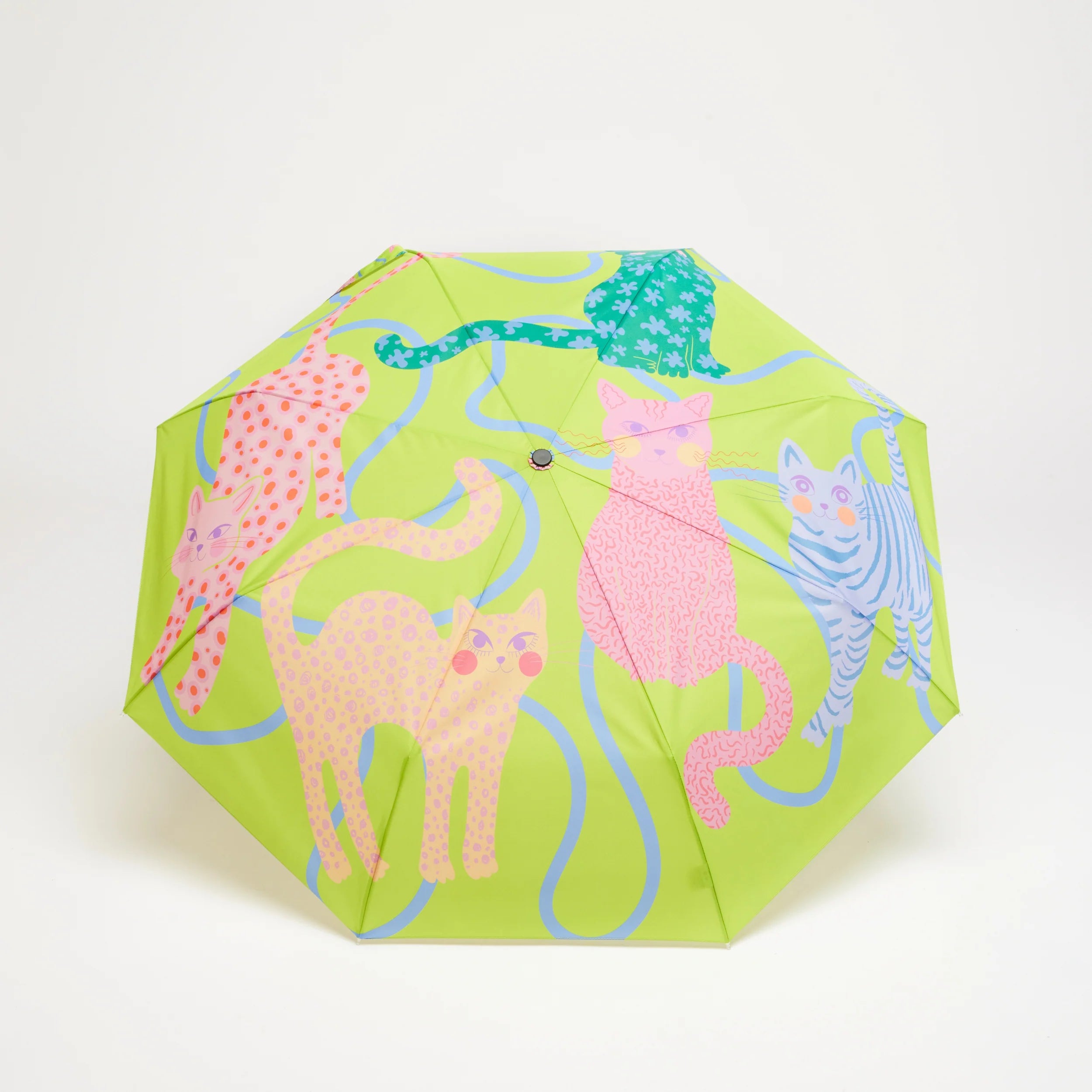 Lime Arty Cats – Ombrello sostenibile | Original Duckhead