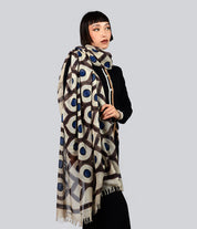 Foulard Bamboo “Escher” – Arte geometrica & fibra bambù | InnBamboo