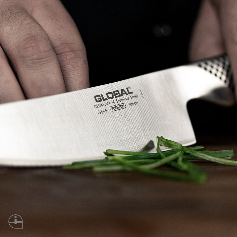 Global GS‑5 Vegetable Chopper 14 cm | Coltello Verdure Usuba CROMOVA‑18