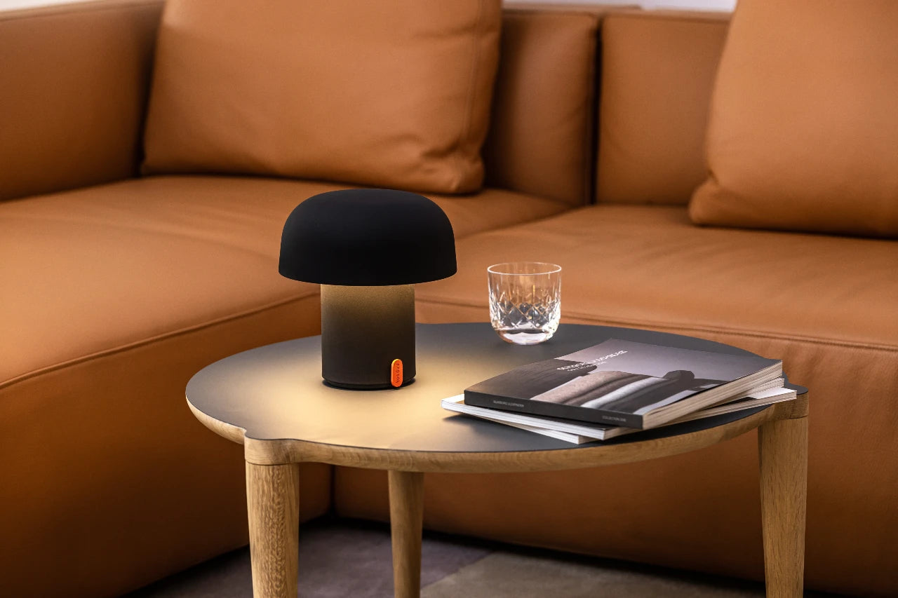 Kooduu Sensa Anthracite – Lampada da Tavolo Ricaricabile Dimmerabile