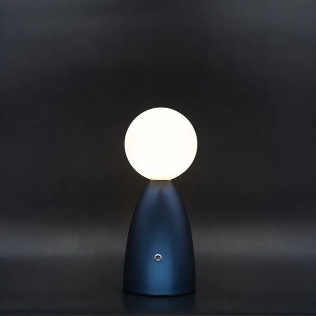 Lady Beth Blue Metal Lampada da Tavolo Ricaricabile • 3 livelli dimmer touch – Lady