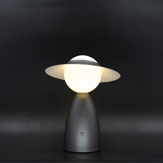 Lady Jo Grey Metal Lampada da Tavolo Ricaricabile • 3 livelli dimmer touch – Lady