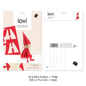 Lovi Elf Girl "Bright Red" 16cm – Decorazione in legno 3D per casa e Natale | Lovi