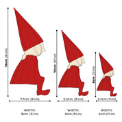 Lovi Elf Girl "Bright Red" 16cm – Decorazione in legno 3D per casa e Natale | Lovi