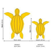 Lovi Sea Turtle – Tartaruga Decorativa in Legno Warm Yellow | Lovi