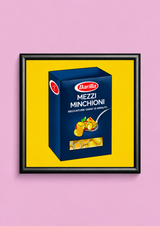Quadro "Mezzi Minchioni" 20×20 cm – Stampa Premium, Grafica Timidessen