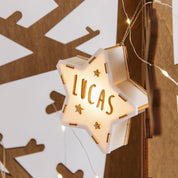Mini stella luminosa personalizzata in legno – Vintiun
