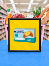 Quadro "Mi Usura" 20×20 cm – Stampa Premium, Grafica Timidessen