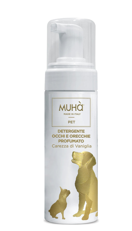 Mousse Occhi 100ml Carezza di Vaniglia – Detergente Delicato e Naturale per Zone Sensibili del Cane | Inverticale