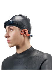 OpenSwim Pro Rosso – Auricolari open-ear waterproof Bluetooth + MP3 con memoria interna | SHOKZ