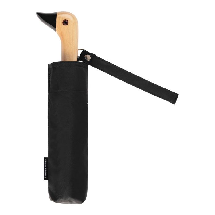 Ombrello Duck Head | Eco‑friendly Compact Umbrella | Black