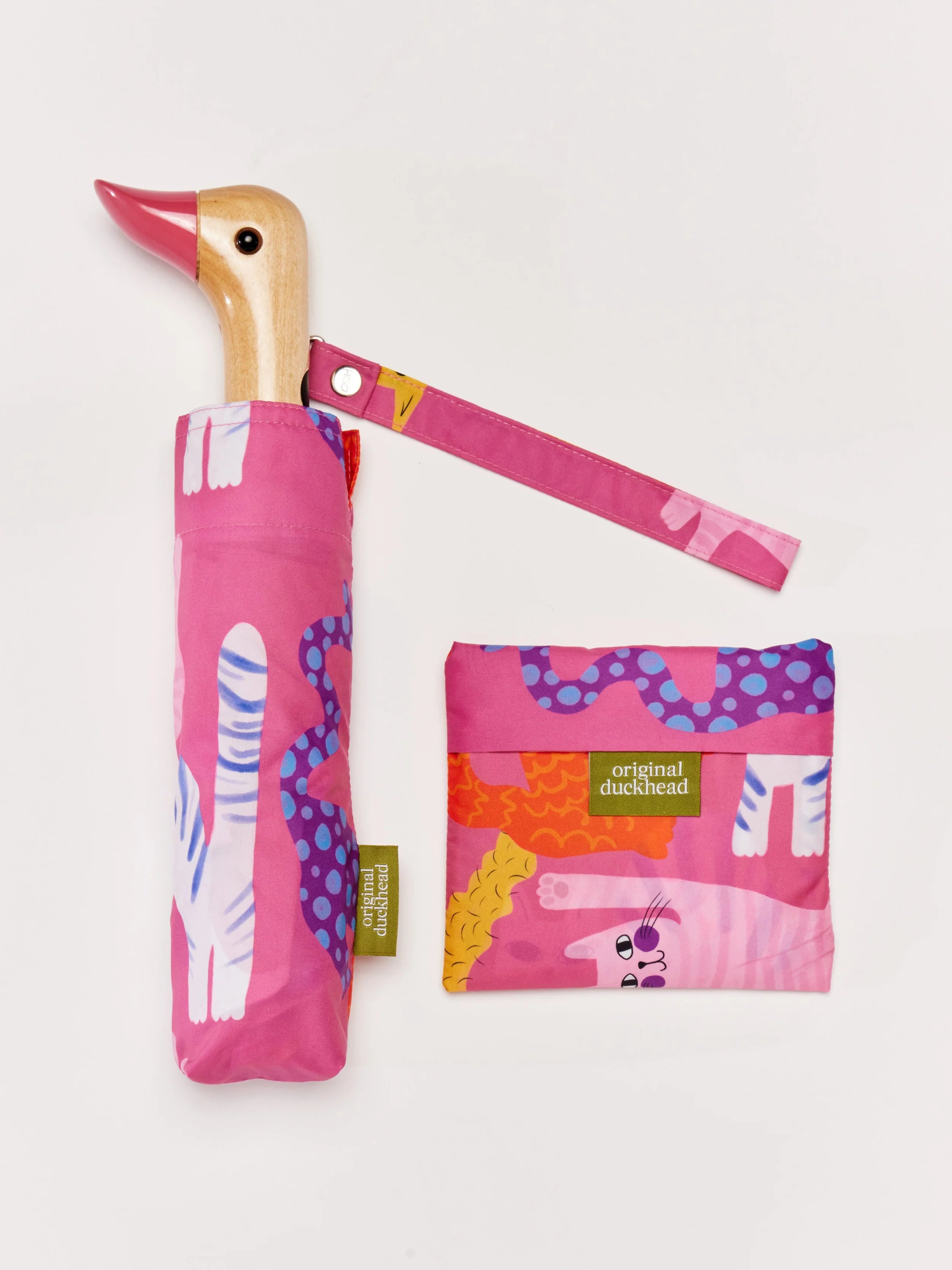Fuchsia Arty Cats – Borsa riutilizzabile | Original Duckhead