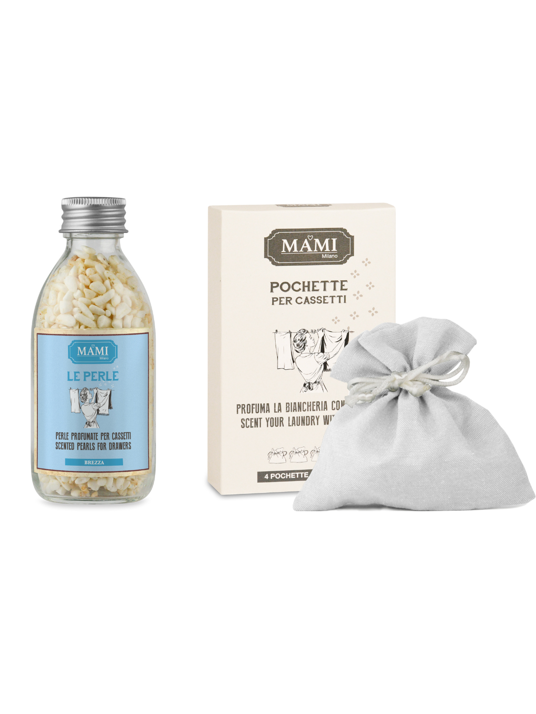 Set Mami Milano – Perle Profumate + Pochette per Cassetti