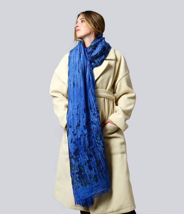 Foulard Bamboo “Pollock” – Arte contemporanea & fibra bambù | InnBamboo