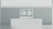 Small Transparent Speaker – Bianco | Design Minimal e Suono Hi-Fi