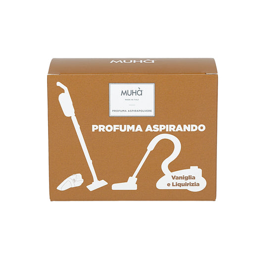 Profumatore Aspirapolvere Vaniglia e Liquirizia – aroma dolce e speziato, semi naturali – Muhà