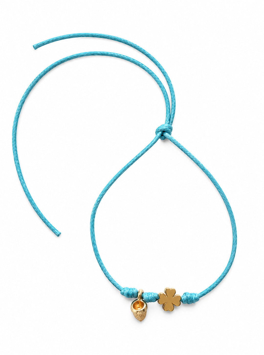 Bracciale Filo Magico con Charm Quadrifoglio Portafortuna – Braccialetto Colorato, Idea Regalo | Keep Out