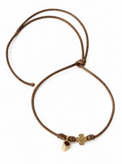 Bracciale Filo Magico con Charm Quadrifoglio Portafortuna – Braccialetto Colorato, Idea Regalo | Keep Out