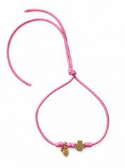 Bracciale Filo Magico con Charm Quadrifoglio Portafortuna – Braccialetto Colorato, Idea Regalo | Keep Out