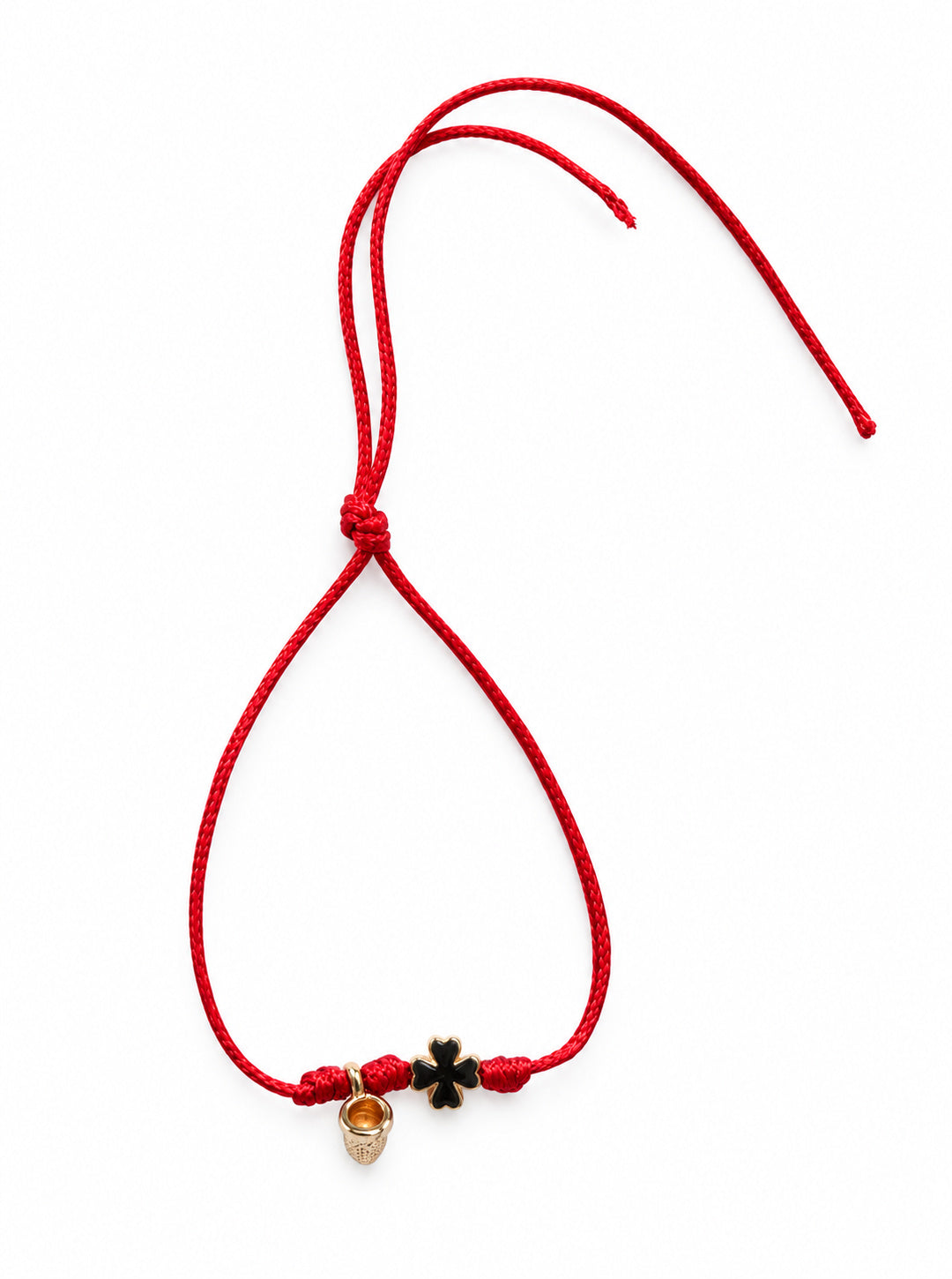 Bracciale Filo Magico con Charm Quadrifoglio Portafortuna – Braccialetto Colorato, Idea Regalo | Keep Out