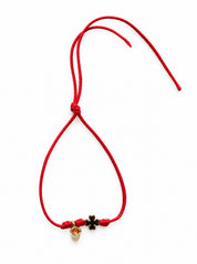 Bracciale Filo Magico con Charm Quadrifoglio Portafortuna – Braccialetto Colorato, Idea Regalo | Keep Out