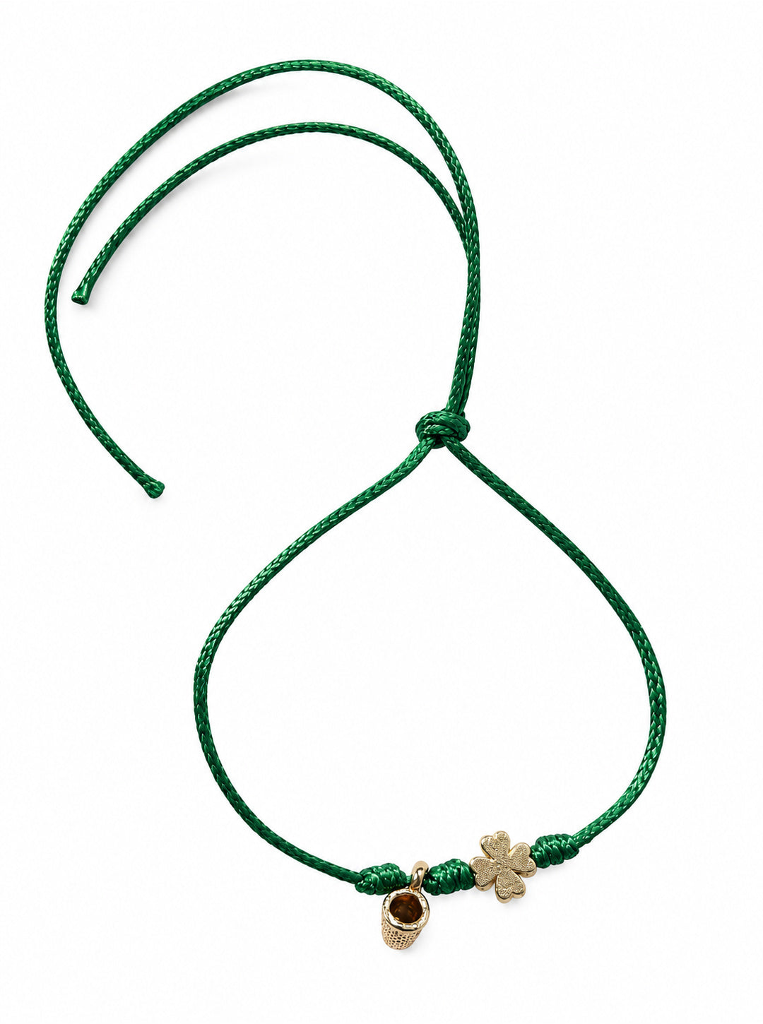 Bracciale Filo Magico con Charm Quadrifoglio Portafortuna – Braccialetto Colorato, Idea Regalo | Keep Out