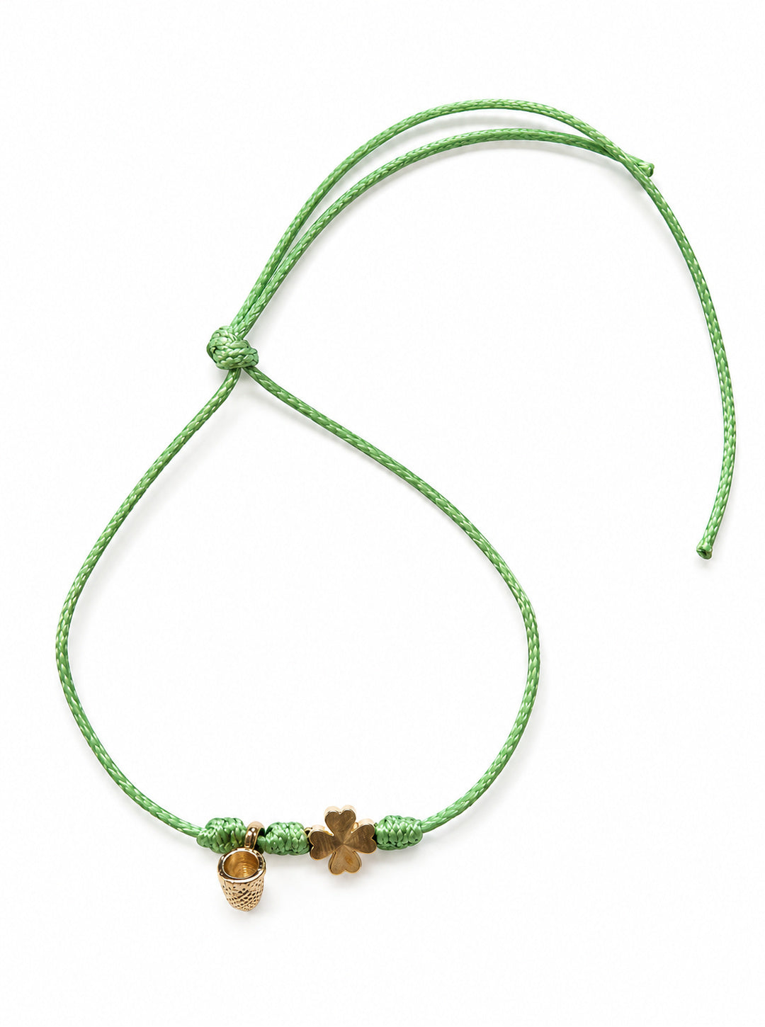Bracciale Filo Magico con Charm Quadrifoglio Portafortuna – Braccialetto Colorato, Idea Regalo | Keep Out