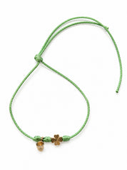 Bracciale Filo Magico con Charm Quadrifoglio Portafortuna – Braccialetto Colorato, Idea Regalo | Keep Out