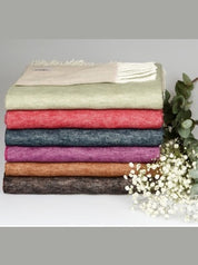 Plaid Cromia Reverso – Morbidezza Naturale e Design Bicolore | INNBAMBOO