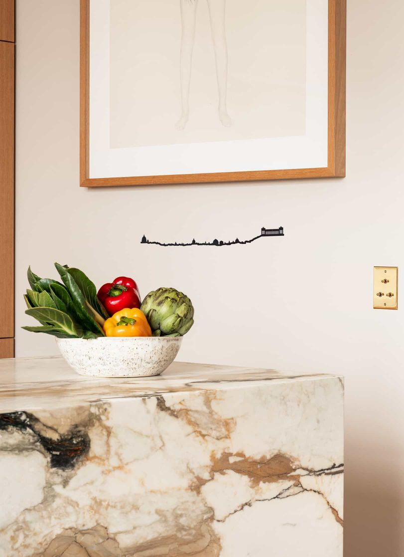 Decorazione Skyline Roma – Silhouette da Parete 50 cm | TheLine