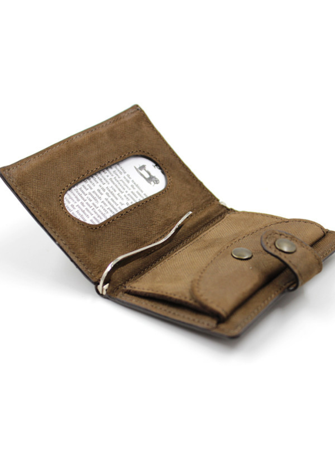 Saffiano Brown iClutch + Coins – Portafoglio compatto & stile | Kjøre Project