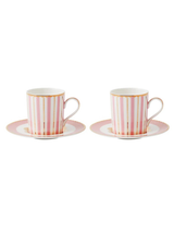 Regency Pink – Set tazze con piattino elegante 100ml | Maxwell Williams