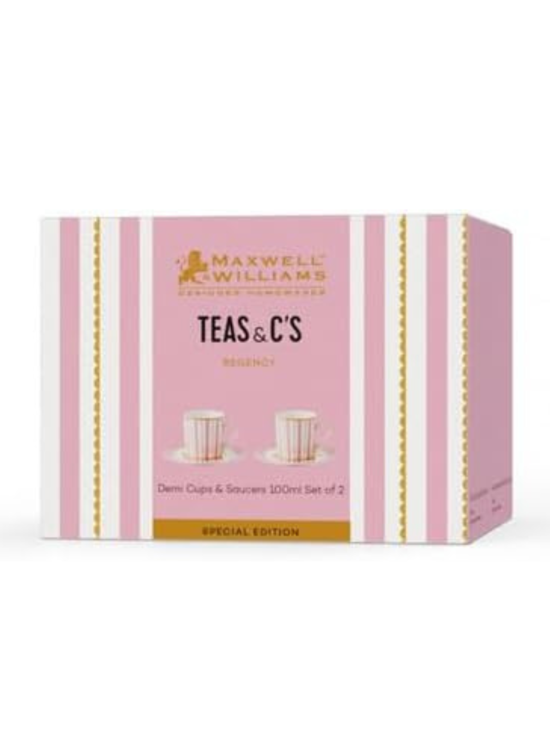 Regency Pink – Set tazze con piattino elegante 100ml | Maxwell Williams