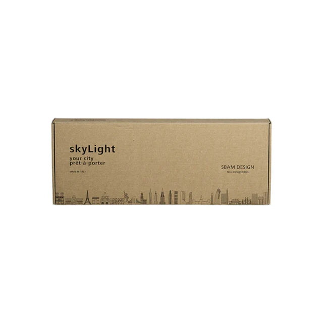 Sbam Design Skylight Parigi – Lampada in plexiglas e legno, design moderno