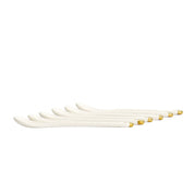 Set 6 Cucchiaini Nippon White in Porcellana | Tokyo Design Studio