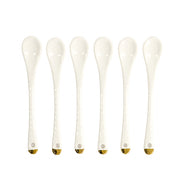 Set 6 Cucchiaini Nippon White in Porcellana | Tokyo Design Studio
