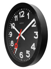 Station All Black - Orologio da parete silenzioso – Design minimal | NeXtime