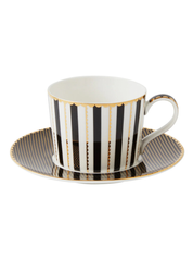 Regency Black – Tazza tè con piattino 240 ml | Maxwell Williams