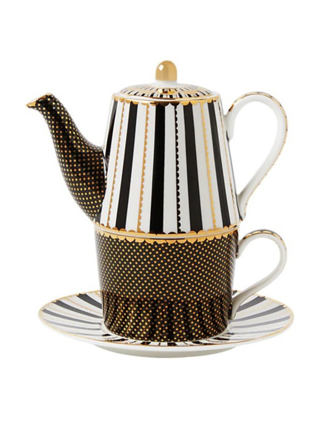 Regency Black – Tea for One con infusore 340 ml | Maxwell Williams