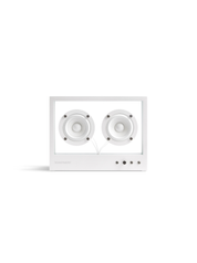 Small Transparent Speaker – Bianco | Design Minimal e Suono Hi-Fi